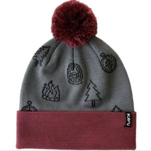 Kavu Albert Merino Wool Winter Hat Cuffed Beanie Camping Outdoors New!